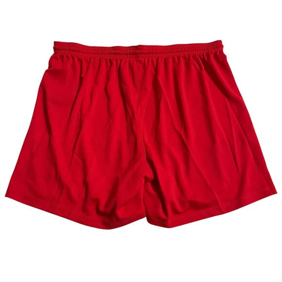 Nike Womens Athletic Shorts Size XL Red Soccer Football Shorts Dri Fit Mid Rise - Picture 2 of 10